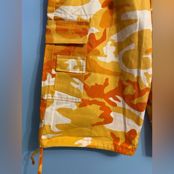 Urban City Cotton Polyester Blend Mens Cargo Shorts Size 36 Streetwear - Picture 8 of 13